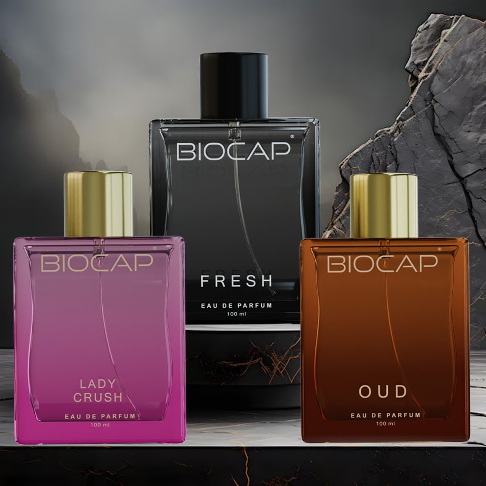 Biocap Fresh & Lady Crush & Oud Perfumes Trio