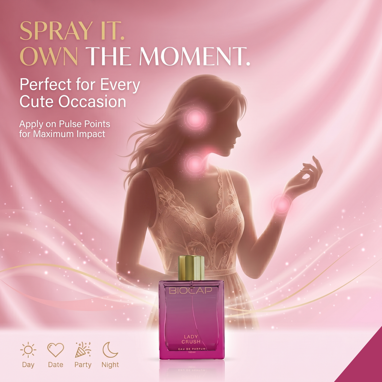 Biocap Fresh & Royal & Lady Crush Perfumes Trio