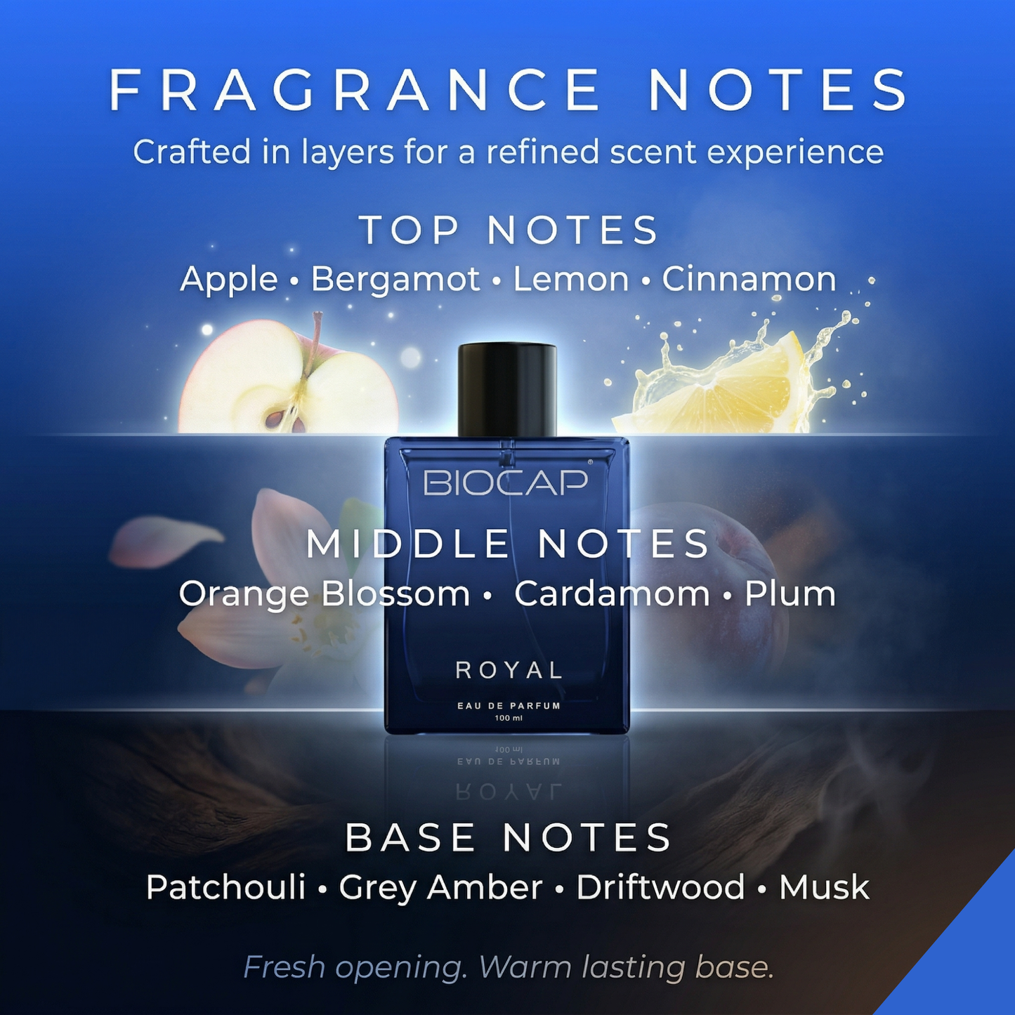 Biocap Fresh & Royal & Lady Crush Perfumes Trio
