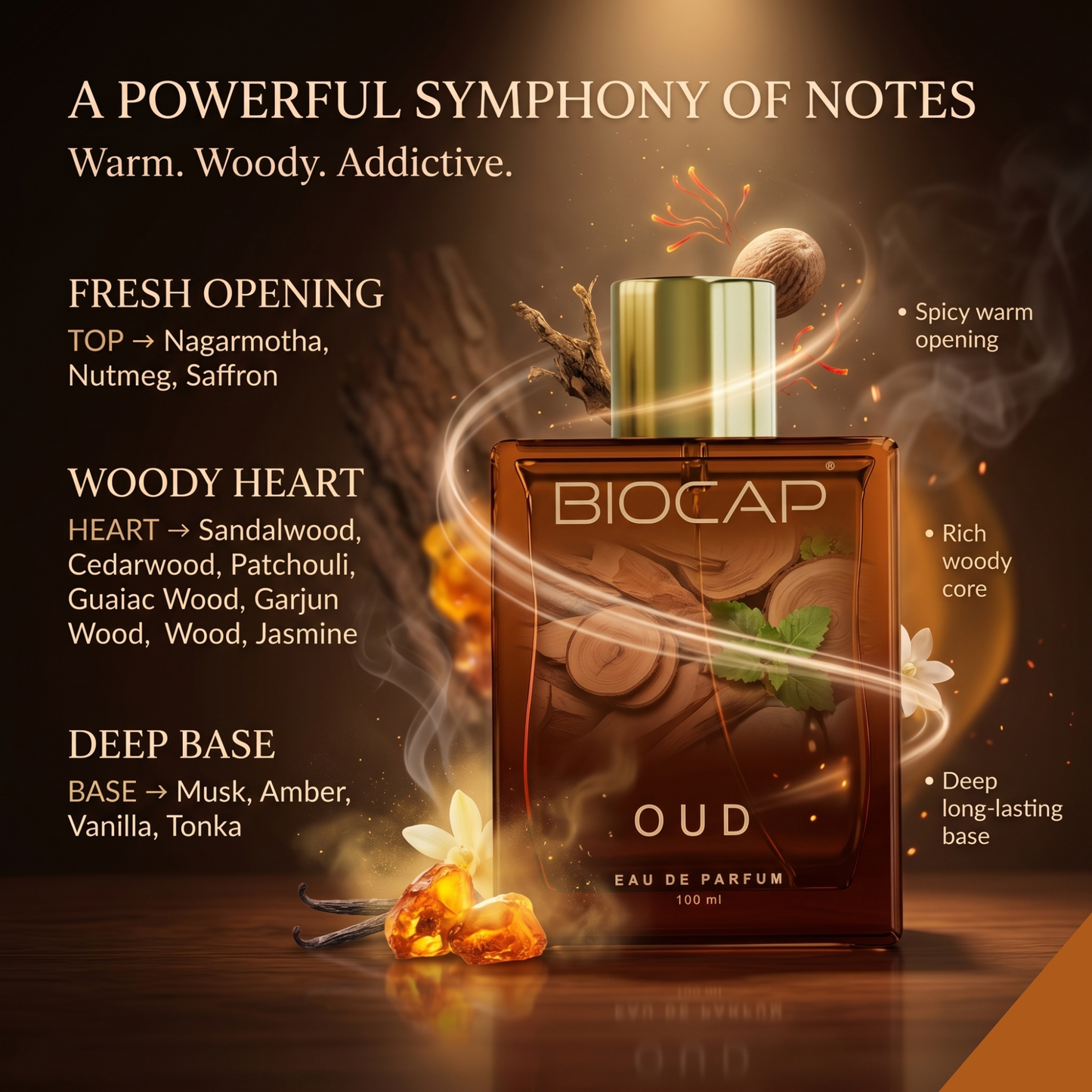 Biocap Fresh & Royal & Oud Perfumes Trio