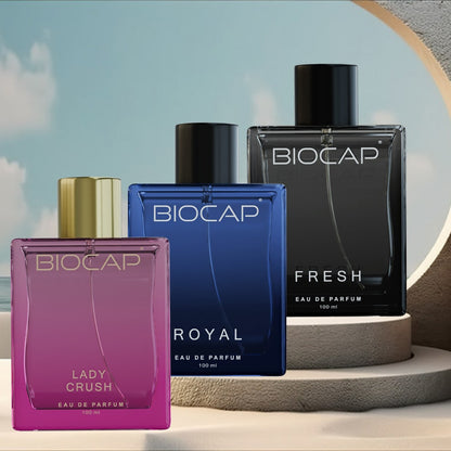 Biocap Fresh & Royal & Lady Crush Perfumes Trio