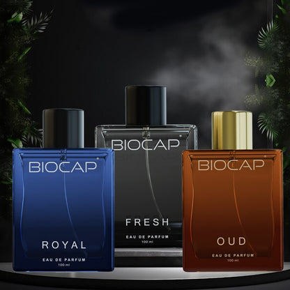 Biocap Fresh & Royal & Oud Perfumes Trio