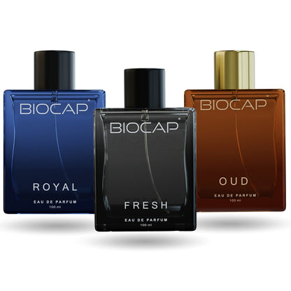 Biocap Fresh & Royal & Oud Perfumes Trio