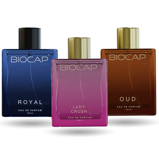 Biocap Lady Crush & Oud & Royal Perfumes Trio